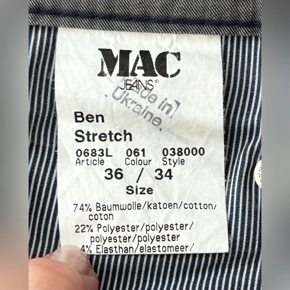 MAC Ben Ultimate Driver chinos reg fit MENS SZ 36x34 PLS READ MEASUREMENTS